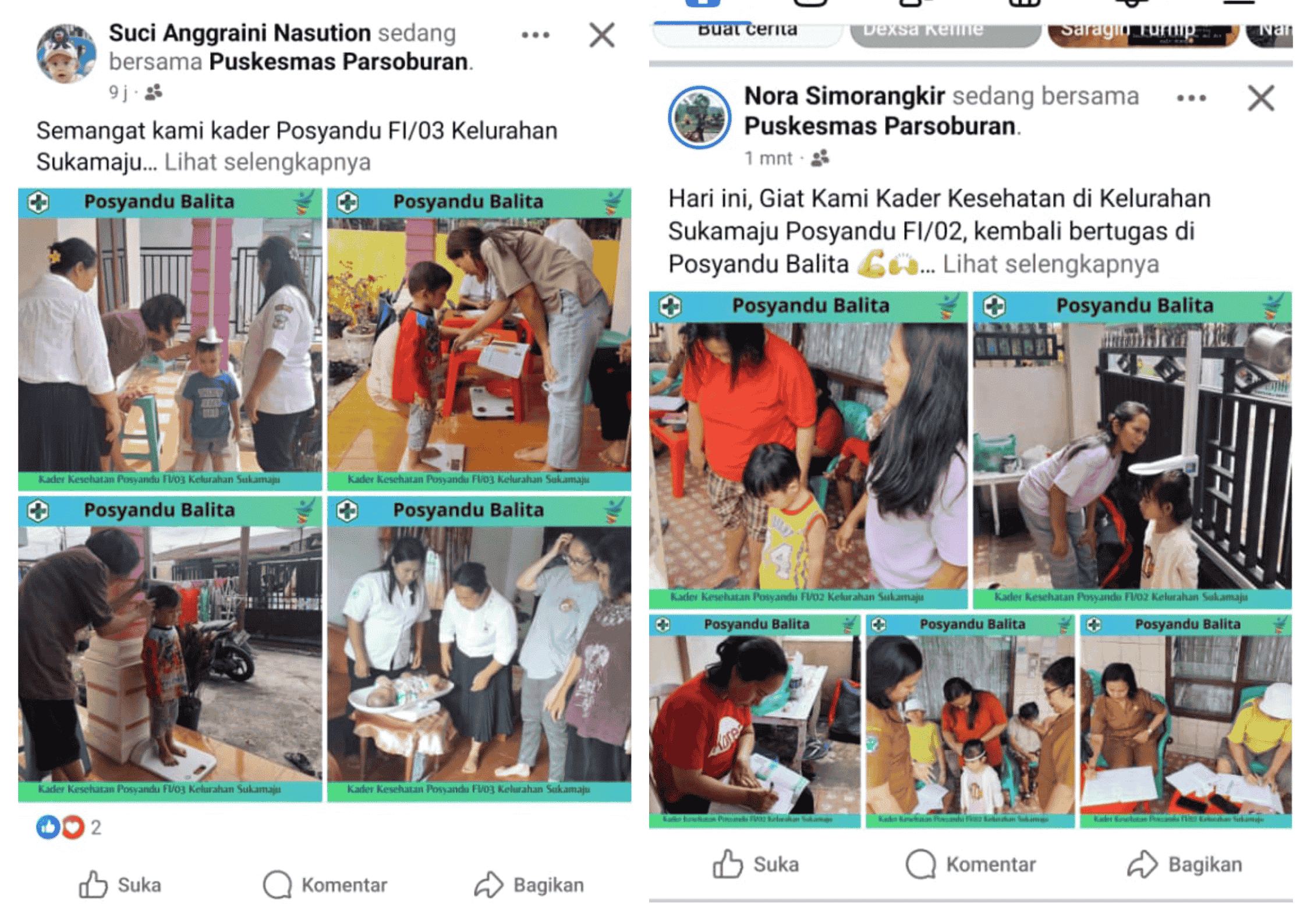 Kader Kesehatan UPTD Puskesmas Parsoburan Melakukan Promosi Kesehatan 